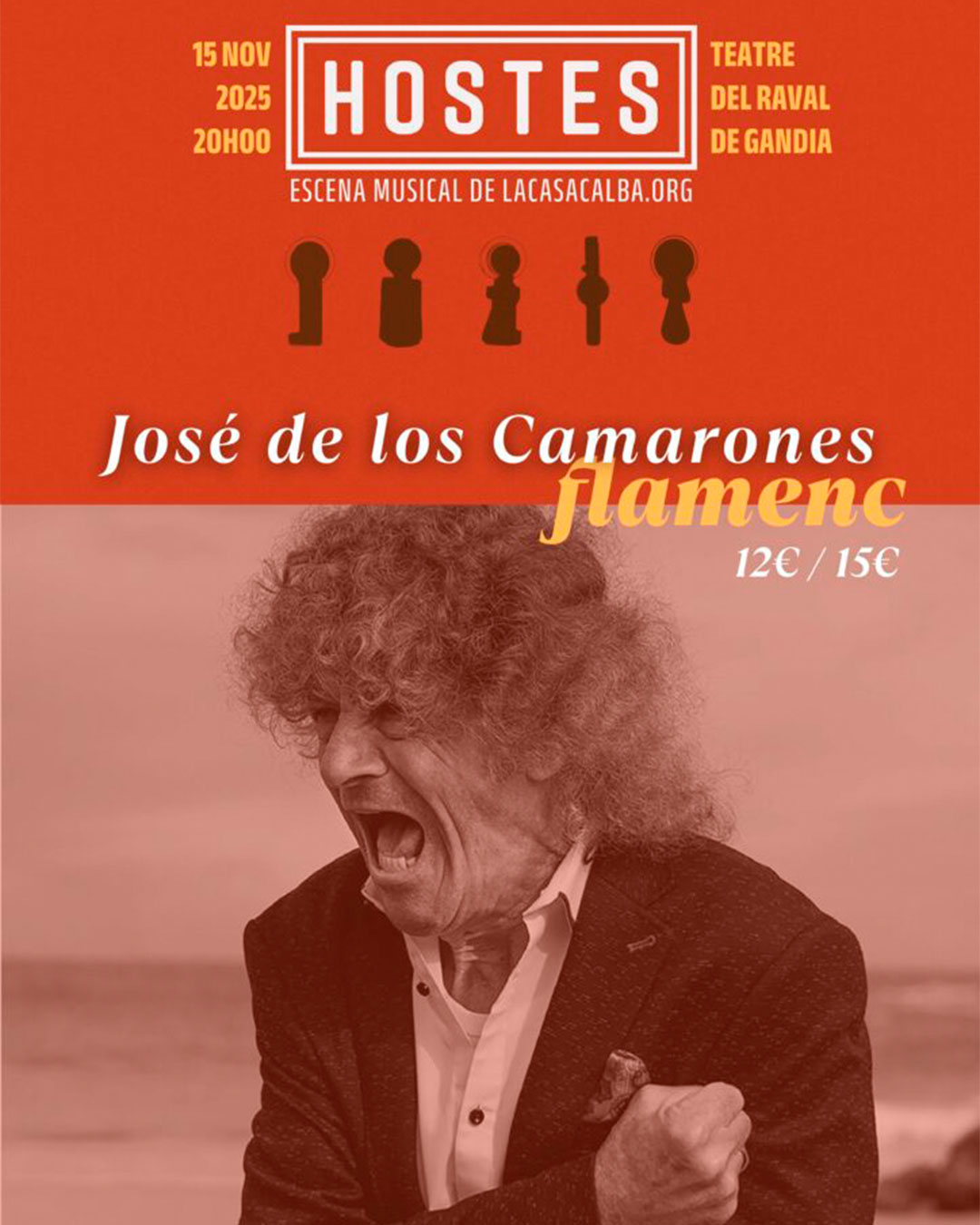 Jose de los camarones en concierto, Gandía